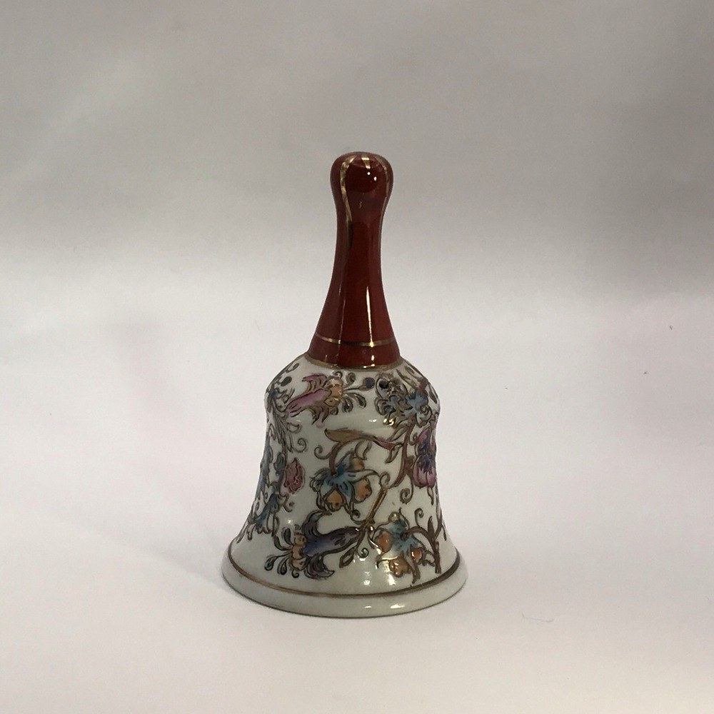 Vintage Fitz & Floyd Decorative Ceramic Bell 5" Tall - Picture 2 of 8